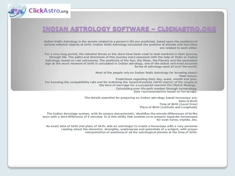 indian astrology software